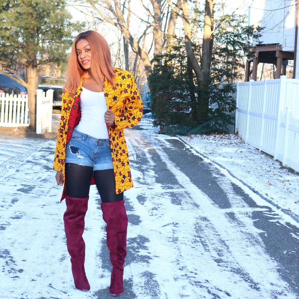 Reversible (Ankara) Jacket - Picture 3 of 5